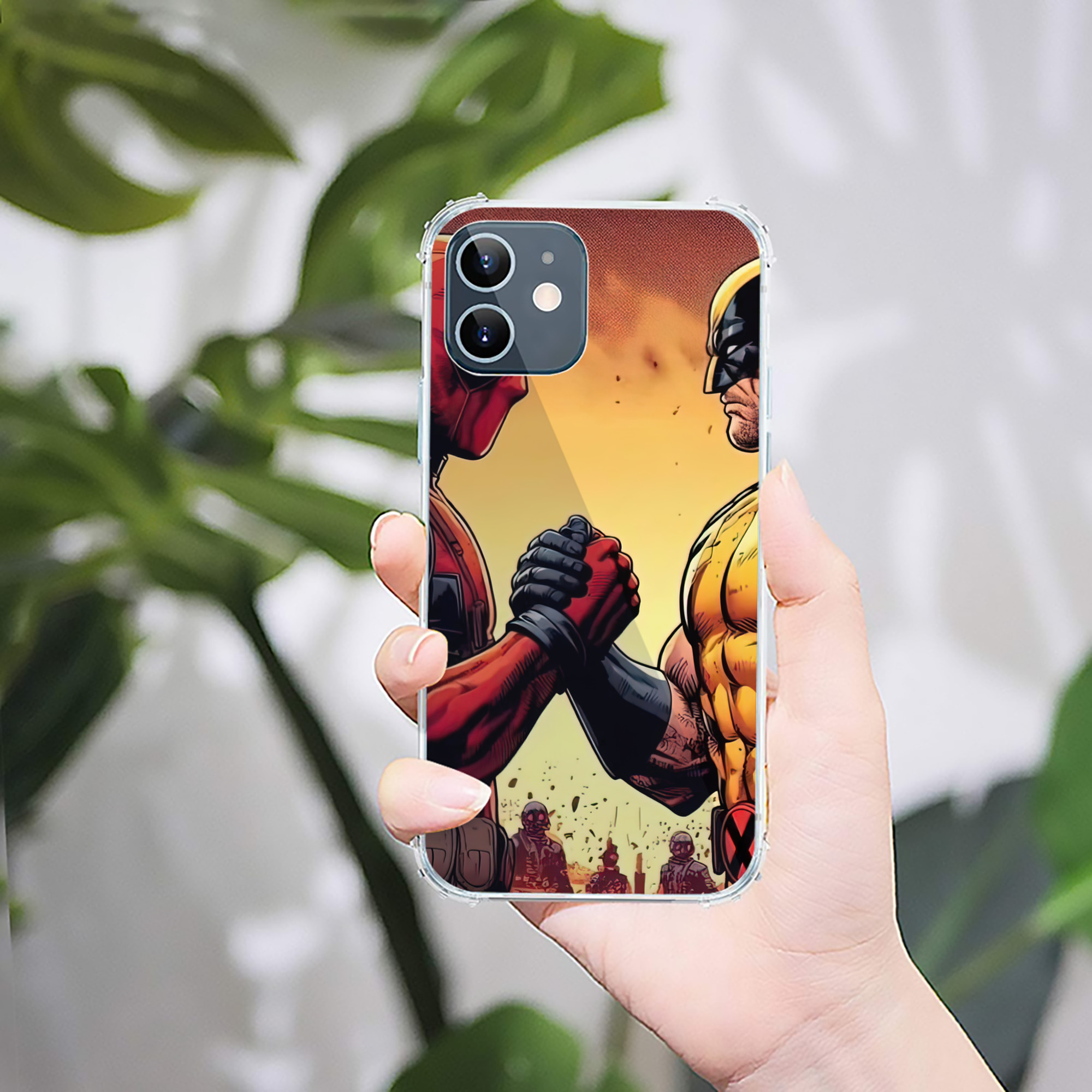 （画像用） Deadpool デッドプール 【iPhone 12シリーズ対応】透明スマホケース（クリアソフトケース）